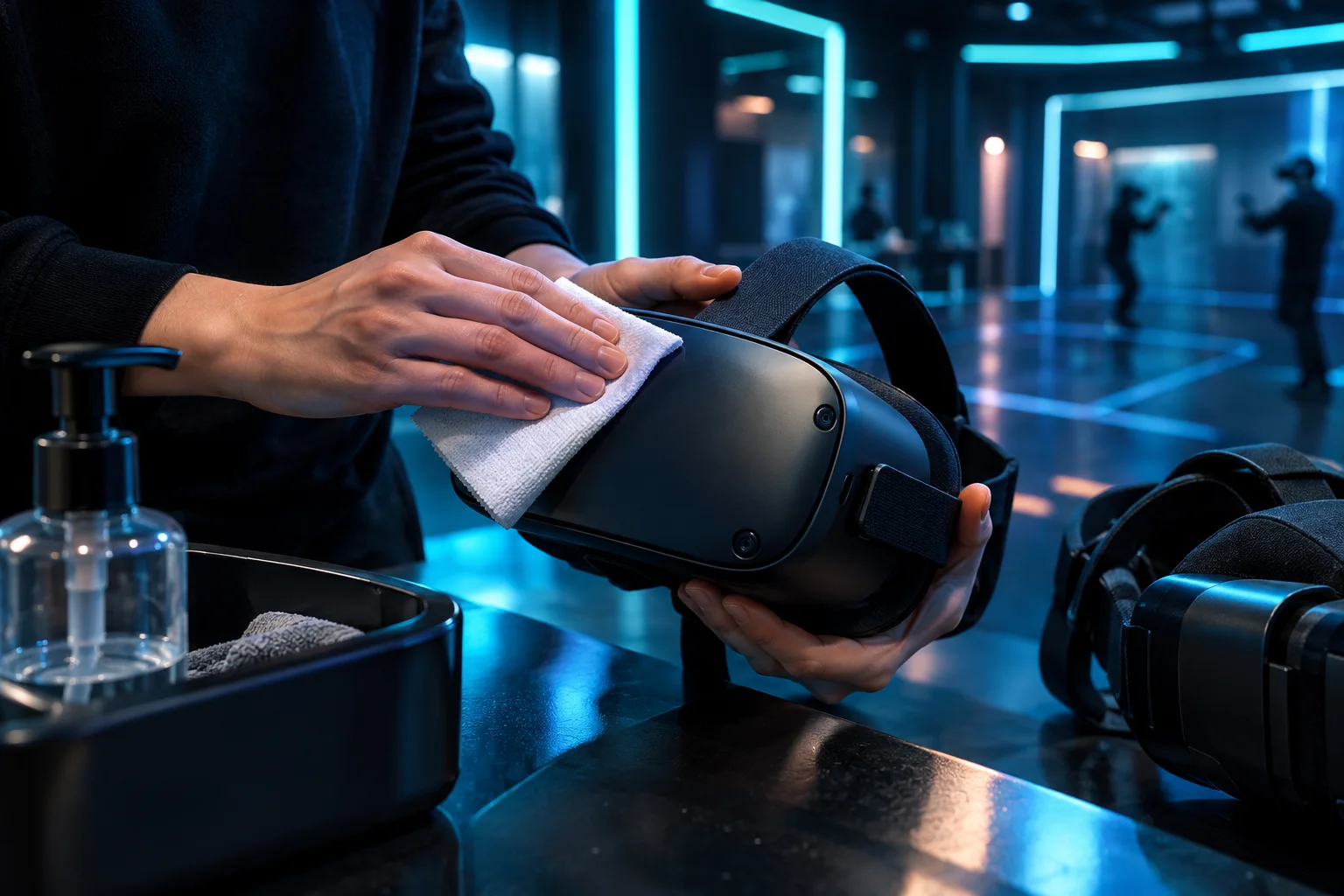 Reiniging van een headset